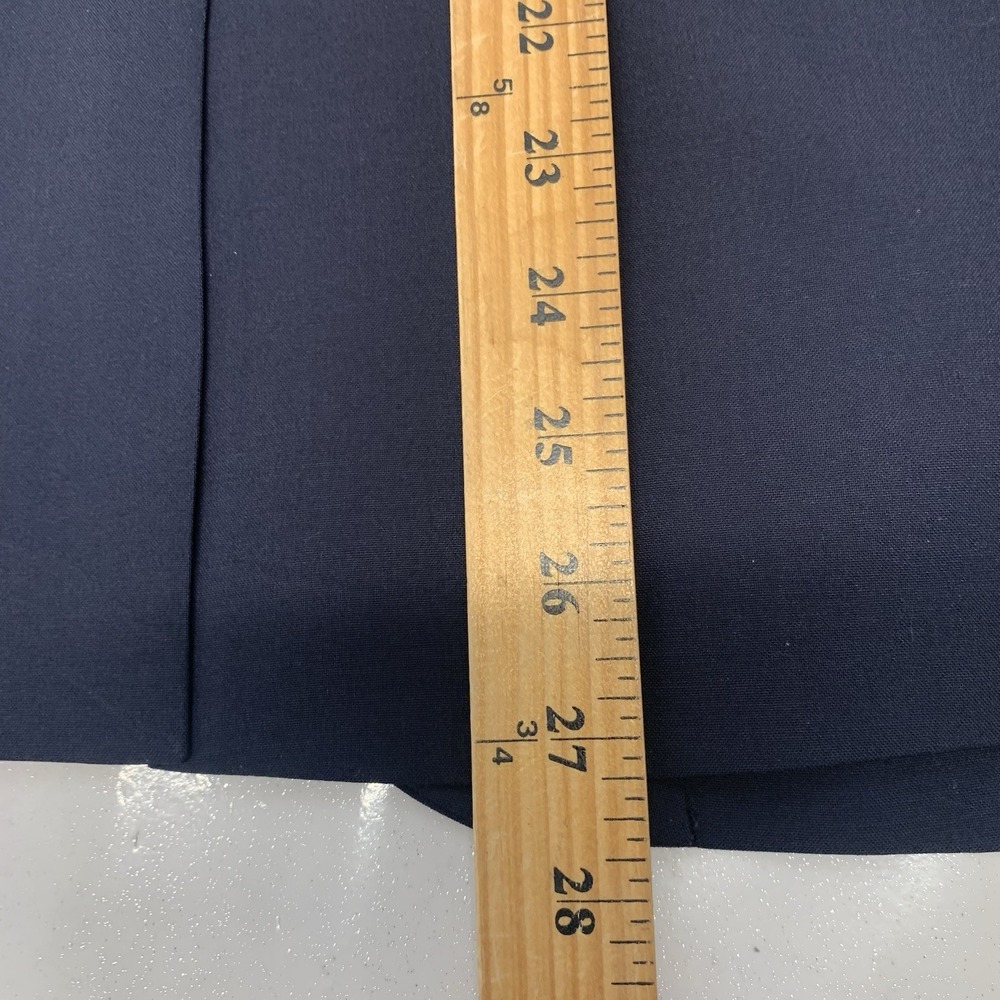 Theory Navy Blue Sport Coat Men 36 Short Blazer Jacket Wool Spandex  2 Button - Picture 10 of 12
